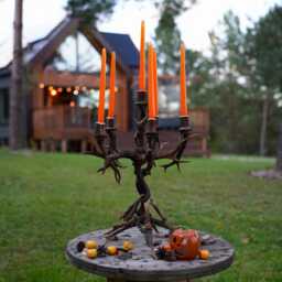 Real Antler Candle Holder For Rustic Home - thumbnail 4