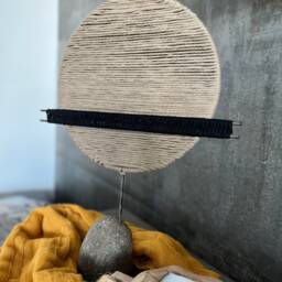 Decorative Accents & Sculptures// Metal Sculptural Objects// Fiber Art// Table Accent// - thumbnail 2