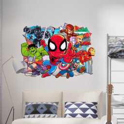 Kids Popular Characters Room Decorations Removable Wall Stickers Decal Home Decor Art Vinyl Mural Avg20 - thumbnail 2