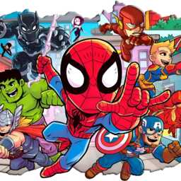 Kids Popular Characters Room Decorations Removable Wall Stickers Decal Home Decor Art Vinyl Mural Avg20 - thumbnail 4