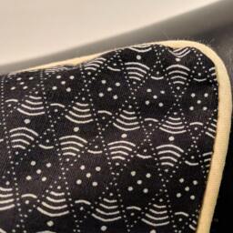 Piped Cushion Cover, Geometric Patterns, Cotton 40x40 cm - thumbnail 2