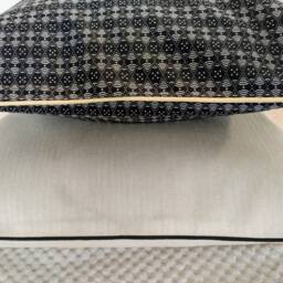 Piped Cushion Cover, Geometric Patterns, Cotton 40x40 cm - thumbnail 4