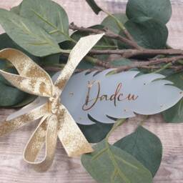 Memory Feather Bauble - Personalised Remembrance - thumbnail 3