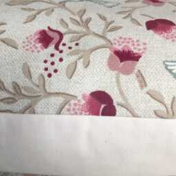 "2 Fryetts Birdsong Chintz Raspberry Cream Cushion Covers Pink Blue Bird Print 16""-24" - thumbnail 3