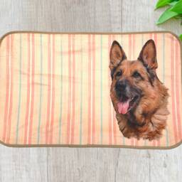 German Shepherd Dog Mat, Animal Lover Gift, 15x21 - thumbnail 2
