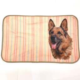 German Shepherd Dog Mat, Animal Lover Gift, 15x21 - thumbnail 3