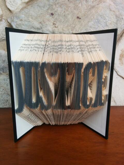 Justice - Folded Book Art Fully Customizable, Law, Judge - image 1