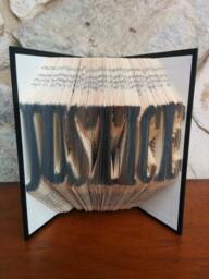 Justice - Folded Book Art Fully Customizable, Law, Judge - thumbnail 1