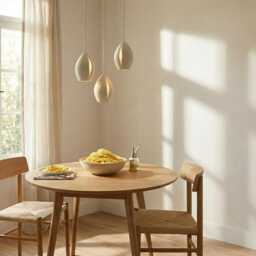 Handmade Ceramic Chandelier, Sculptural Modern Statement Light, Dining Room Fixture, Conchigliette - thumbnail 2