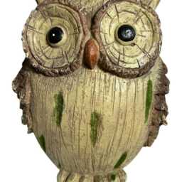 Resin Wood Effect Owl Garden Ornament Decoration - thumbnail 2
