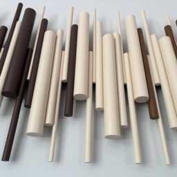 Handcrafted Wood Wall Sculpture - Japandi Dowel Slat Art, Neutral Geometric Decor - thumbnail 3