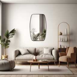 Aesthetic Wall Mirror, Irregular Bathroom Asymmetrical Mirror Home Decor, Gift For Wedding, Housewarming - thumbnail 2