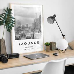 Yaound?? Cameroon Travel Poster African Wall Art Print - thumbnail 2
