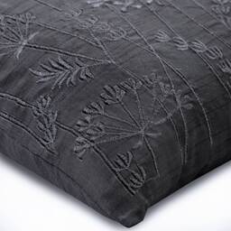 "Art Silk Charcoal Gray Sofa Pillow 16""x16" - thumbnail 2