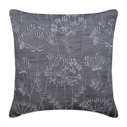 "Art Silk Charcoal Gray Sofa Pillow 16""x16" - thumbnail 1