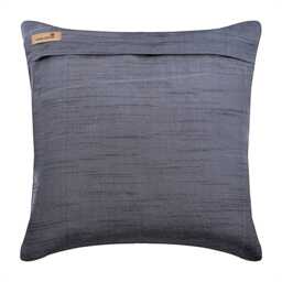 "Art Silk Charcoal Gray Sofa Pillow 16""x16" - thumbnail 3