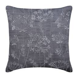 "Art Silk Charcoal Gray Sofa Pillow 16""x16" - thumbnail 1