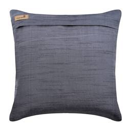 "Art Silk Charcoal Gray Sofa Pillow 16""x16" - thumbnail 3
