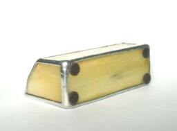 Black & Beige Stained Glass Business Card Holder - thumbnail 4