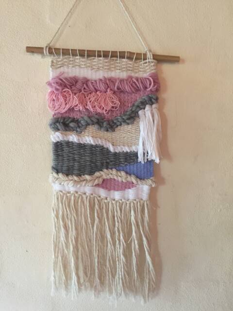 Macrame Wall Hanging // Woven Home Decor Art Tassels Boho Bohemian & Living - image 1