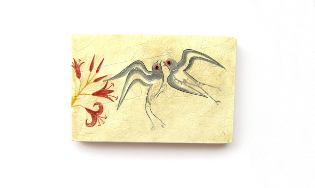 Minoan Spring Fresco Painting From Akrotiri Santorini , Museum Copy For Gift Her Free Shipping - image 1