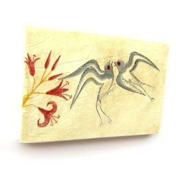 Minoan Spring Fresco Painting From Akrotiri Santorini , Museum Copy For Gift Her Free Shipping - thumbnail 3
