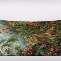 Vintage Flower Pattern Ernst Haeckel Illustration - Can Be Customizeable Personlized -Cushion Cover Case Or Stuffed With Insert - thumbnail 2