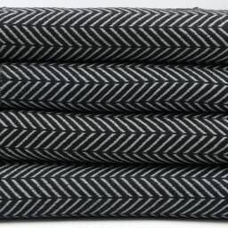 "Gray & Black Peshtemal, Handmade Towel, Stone Washed Towel, 38""x63" - thumbnail 3