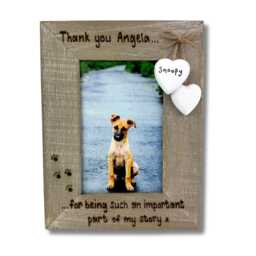 Dog Foster Family Personalised Driftwood Photo Frame - 6x4 - thumbnail 2