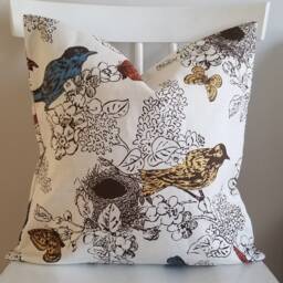 Thomas Paul Perch - Duralee Multi Decorative Pillow Cushion Cover Throw Natural, Bird - thumbnail 2