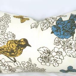 Thomas Paul Perch - Duralee Multi Decorative Pillow Cushion Cover Throw Natural, Bird - thumbnail 3