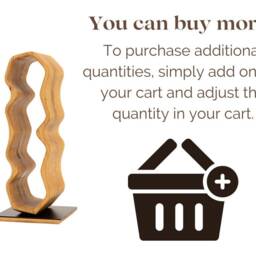 Wooden Wine Rack From Wood Decor Perfect Anniversary Gift & Wedding Home - thumbnail 4