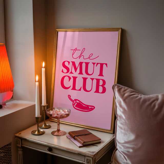 Smut Club - Quotes About Books Book Prints Bibliophile Art Posters - image 1