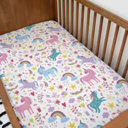 Bedding - Unicorn Colourful, Duvet Cover Set, Fitted Sheets, Pillow Case, Modern Colourful Kids Bedding - thumbnail 2