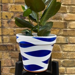 Handmade Solid Wood Plant Stand - Diagonal Leg Design - thumbnail 2