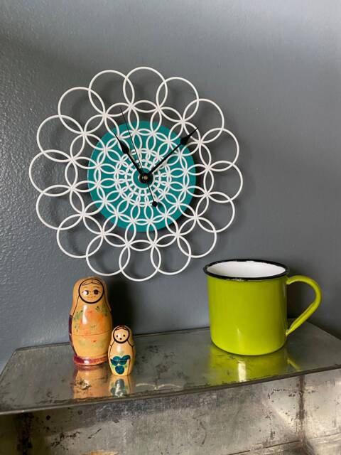 Handmade Retro Wall Clock - image 1