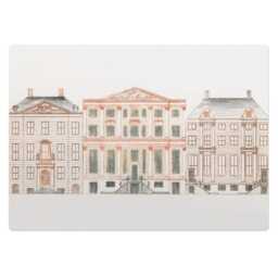 Drawing Of Tenement Houses Vinyl Floor Protector, Creamy Chair Pad, Desk Mat, Architecture Gaming Mat - thumbnail 2