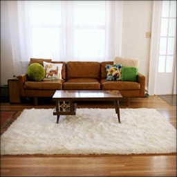 Plush Faux Sheepskin Rug - Shaggy Fur Area Rug, Usa Made - thumbnail 2
