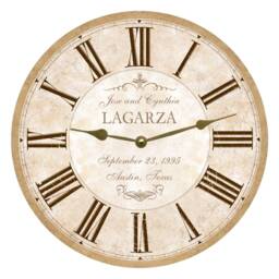 Anniversary Clock - Personalized Clock - thumbnail 1
