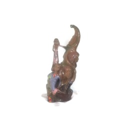 Figurative Art Ceramic Sculpture Female Garden Moon Animal