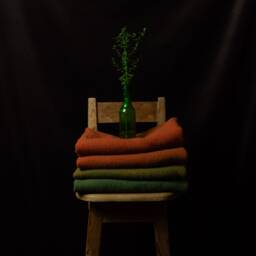 Autumn Burnt Orange Boiled Wool Blanket Throw For Autumnal Home Decor - thumbnail 3
