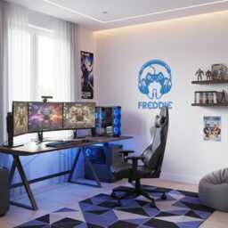 Personalised Gaming Room Wall Decor Sticker For Him Gifts Personalised Gamer Art Bedroom Game Controller - thumbnail 3