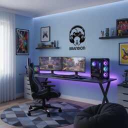 Personalised Gaming Room Wall Decor Sticker For Him Gifts Personalised Gamer Art Bedroom Game Controller
