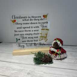 Christmas Memorial Acrylic Stand in Heaven Verse - thumbnail 4