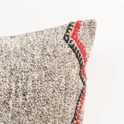 Handmade Turkish Kilim Lumbar Pillow Cover Wool Cushion - 16x24 - thumbnail 2