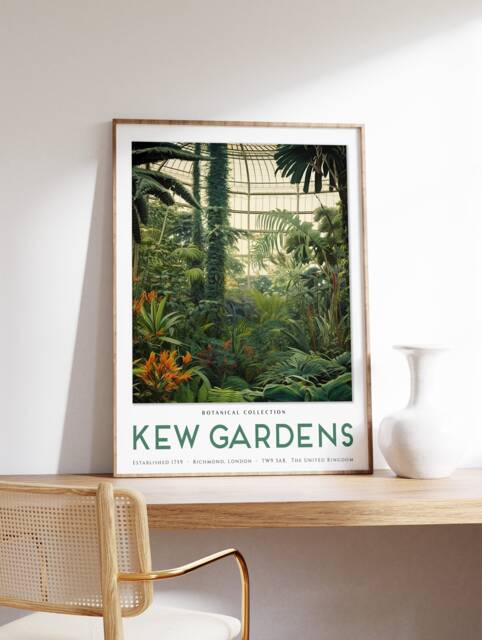 William Morris Print, Kew Gardens London Poster, Vintage Wall Art, Floral A1/A2/A3/A4 - image 1