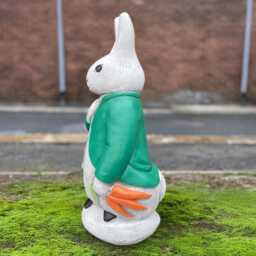 stone Peter Rabbit Figurine Concrete Easter Bunny Ornament Outdoor Pet Decoration Cement Patio Art Handmade Garden Lover Gift - thumbnail 3