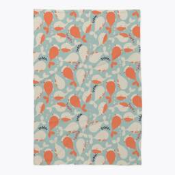 Underwater Ocean Animals Whales Baby Blanket - thumbnail 2