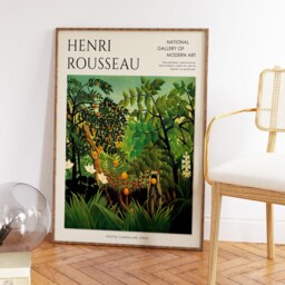 Henri Rousseau Poster, Exotic Landscape, Exhibition Print, Floral Wall Art, Animal Gift, Jungle A1/A2/A3/A4 - thumbnail 2