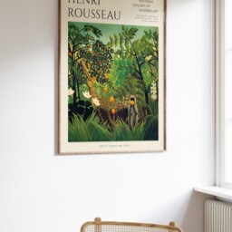 Henri Rousseau Poster, Exotic Landscape, Exhibition Print, Floral Wall Art, Animal Gift, Jungle A1/A2/A3/A4 - thumbnail 3